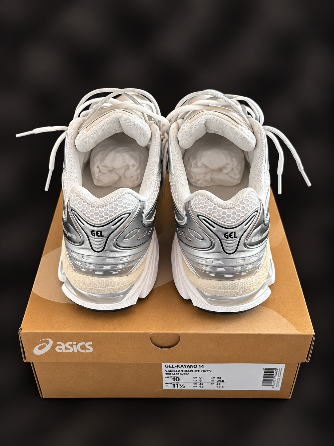 ASICS GEL KAYANO 14 WHITE/SILVER